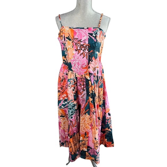 Hutch Sleeveless Drop-Waist Midi Dress Size Large NEW! New with tags! - Picture 3 of 12